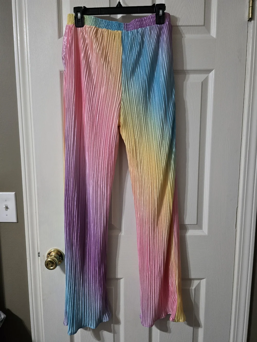 Dressed in LALA |  Rainbow Daydream Matching Plissé Set, Baggy Fit, EUC! - Picture 14 of 16